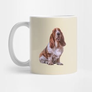 Drawing funny dog Basset Hound Mug